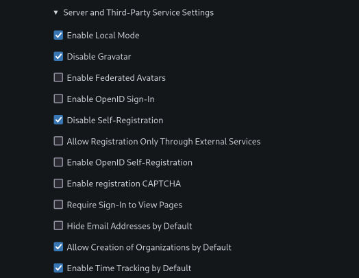Disabling user self-registration